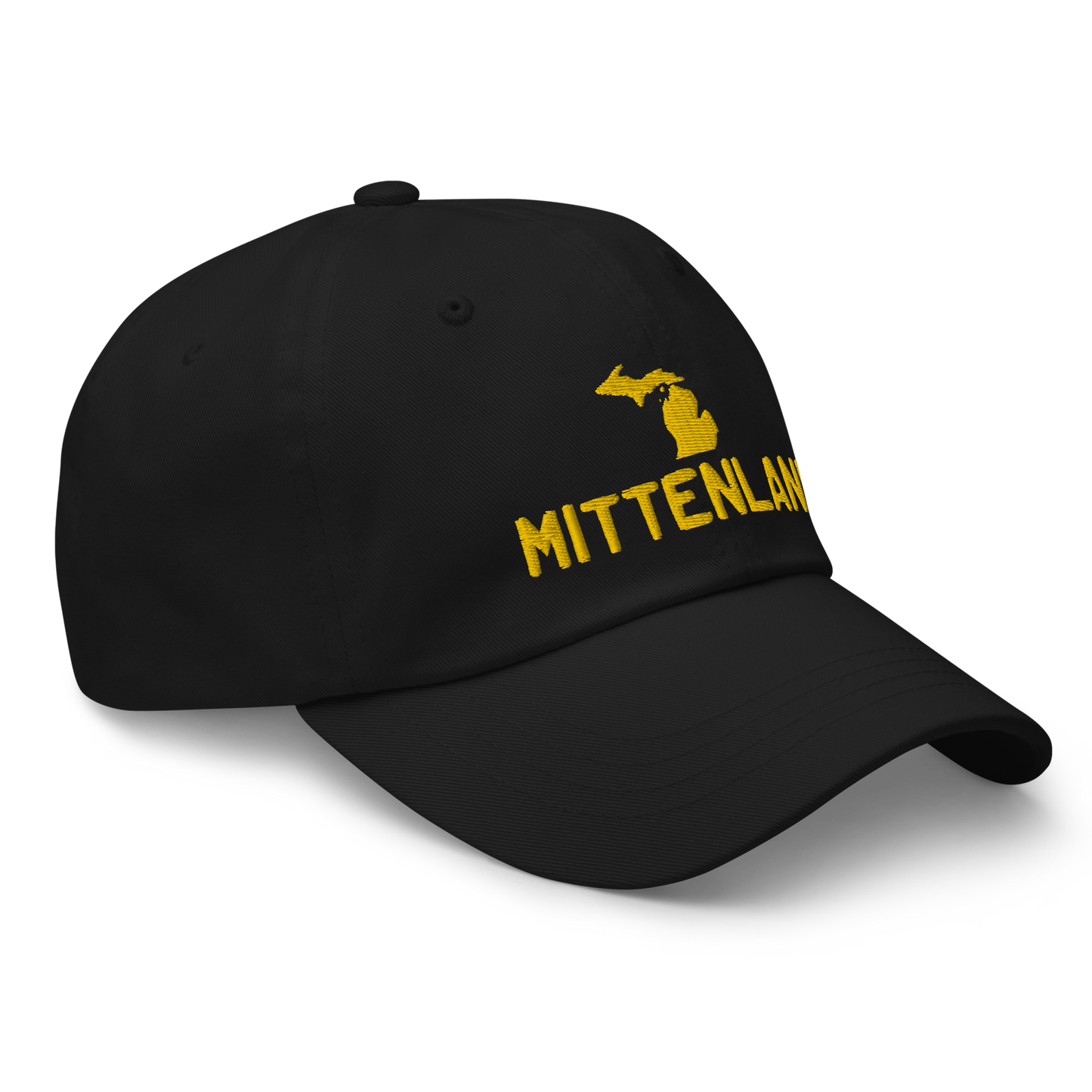 Michigan 'Mittenland' Dad Hat | Gold Embroidery