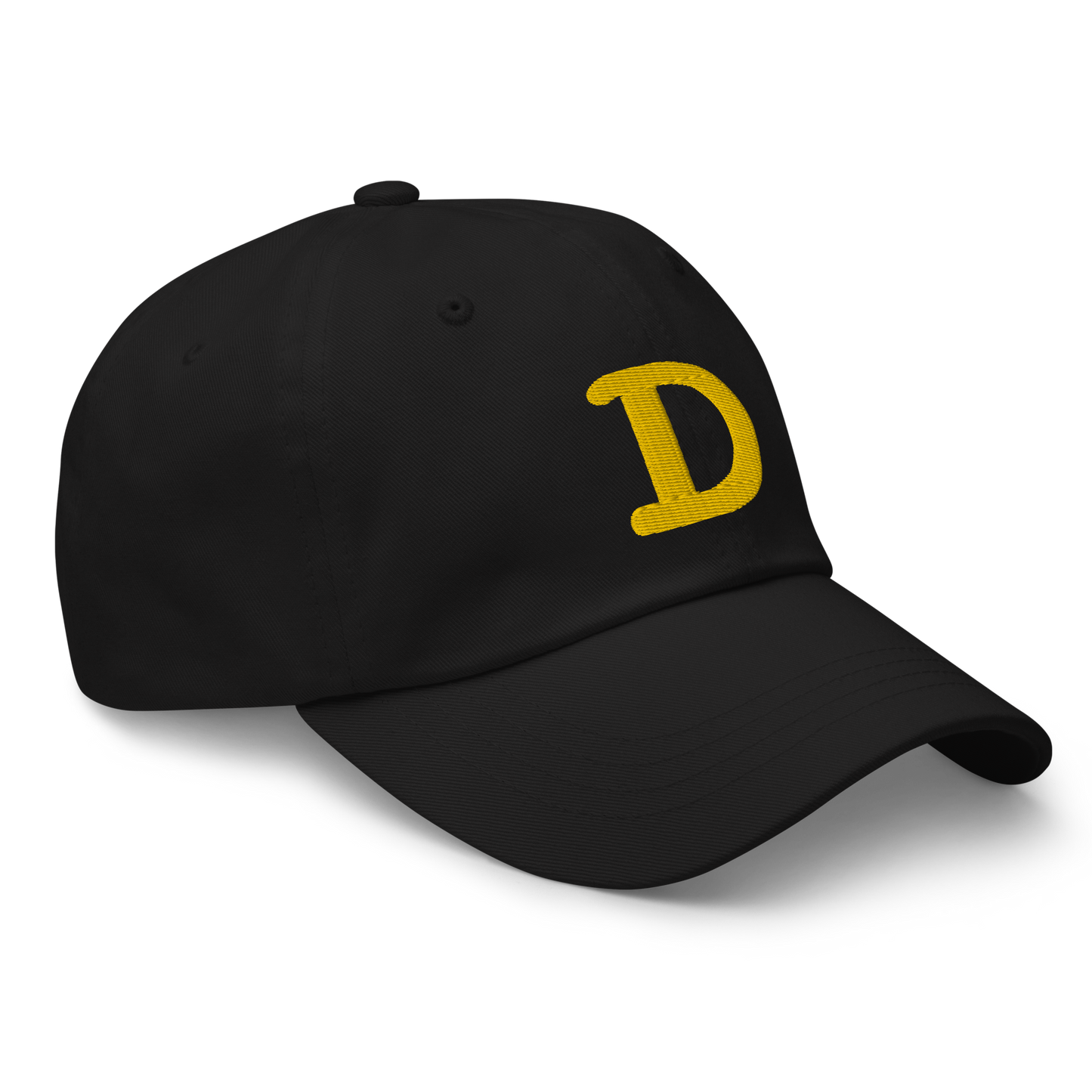 Detroit 'Old French D' Dad Hat (w/ Side Design) | Gold Embroidery