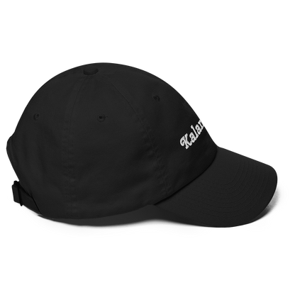 'Kalamazoo' Dad Hat | White/Black Embroidery