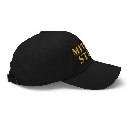 Michigan 'Mitten State' Dad Hat (Didone Font) | Gold Embroidery