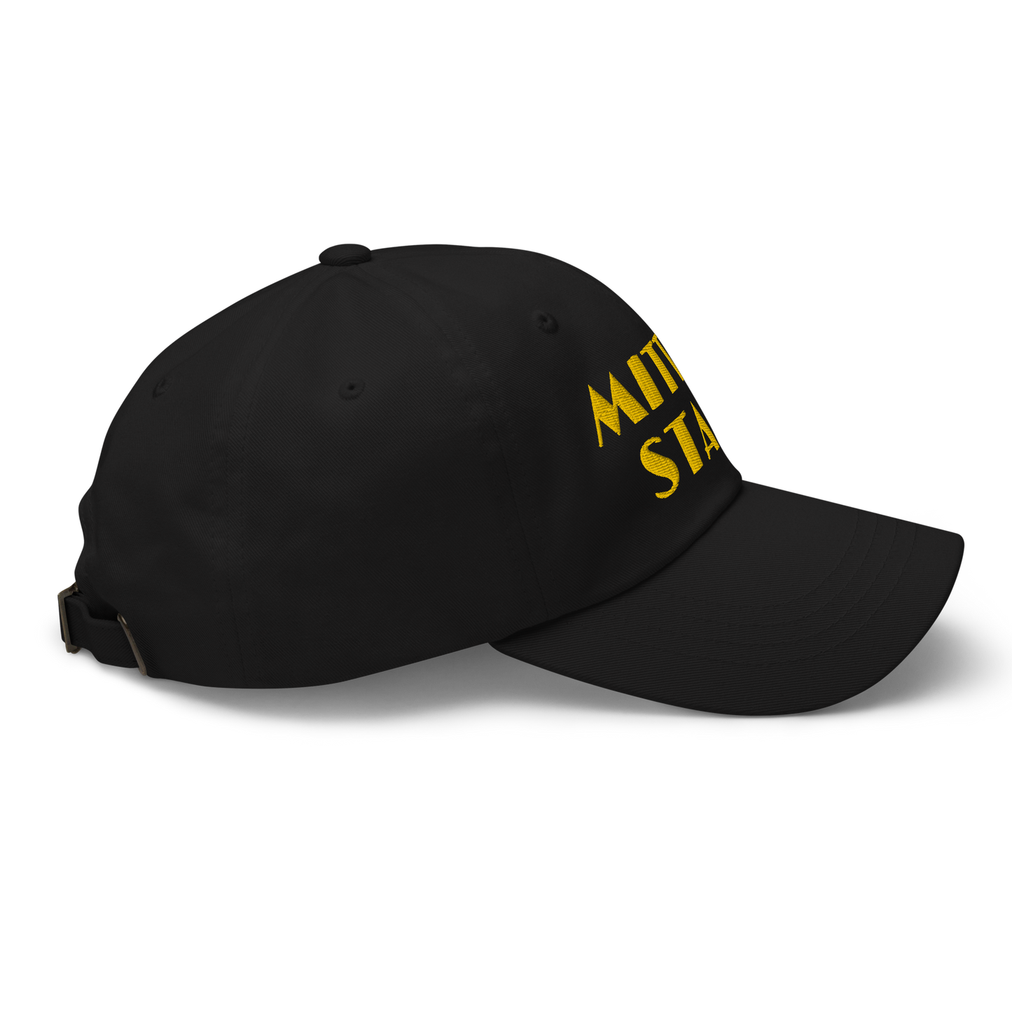 Michigan 'Mitten State' Dad Hat (Art Deco Font) | Gold Embroidery