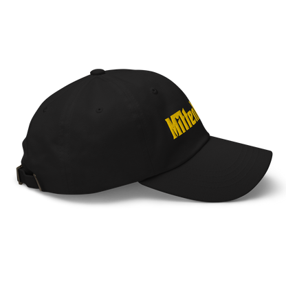 Michigan 'MittenMafia' Dad Hat (Gangster Font) | Gold Embroidery