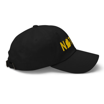 Michigan 'Native' Dad Hat (Licence Plate Font) | Gold Embroidery