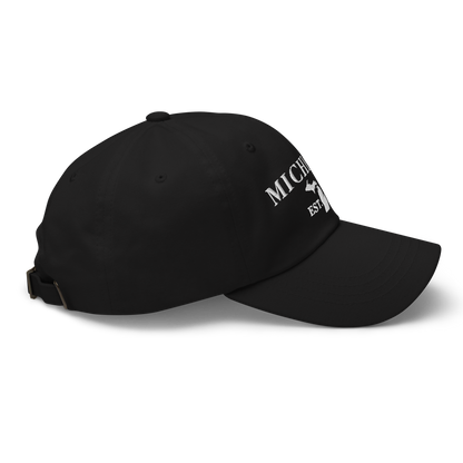 'Michigan EST 1837' Dad Hat (Didone Font)