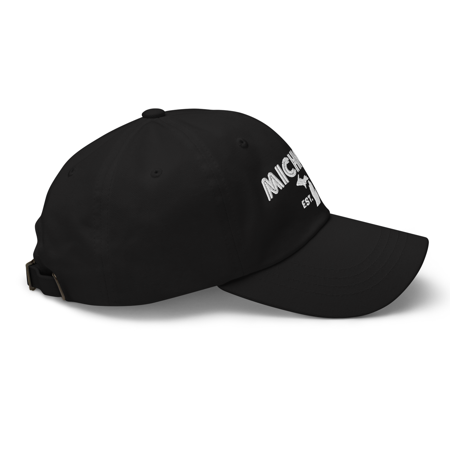 'Michigan EST 1837' Dad Hat (Metalpress Font)