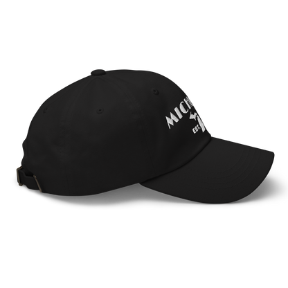 'Michigan EST 1837' Dad Hat (Theatrical Art Deco Font)