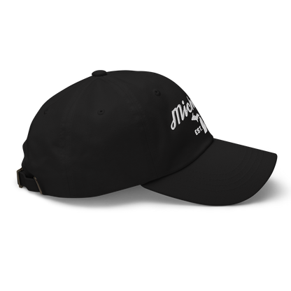 'Michigan EST 1837' Dad Hat (Script Font)