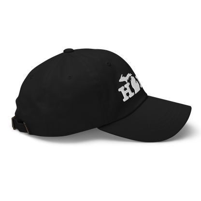 Michigan 'Home' Dad Hat (Typewriter Font)