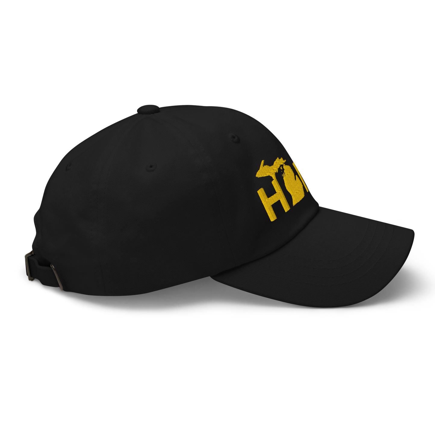 Michigan 'Home' Dad Hat (Geometric Sans Font) | Gold Embroidery