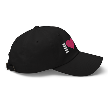 Michigan 'I ❤️ MI' Dad Hat (Metalpress Font)