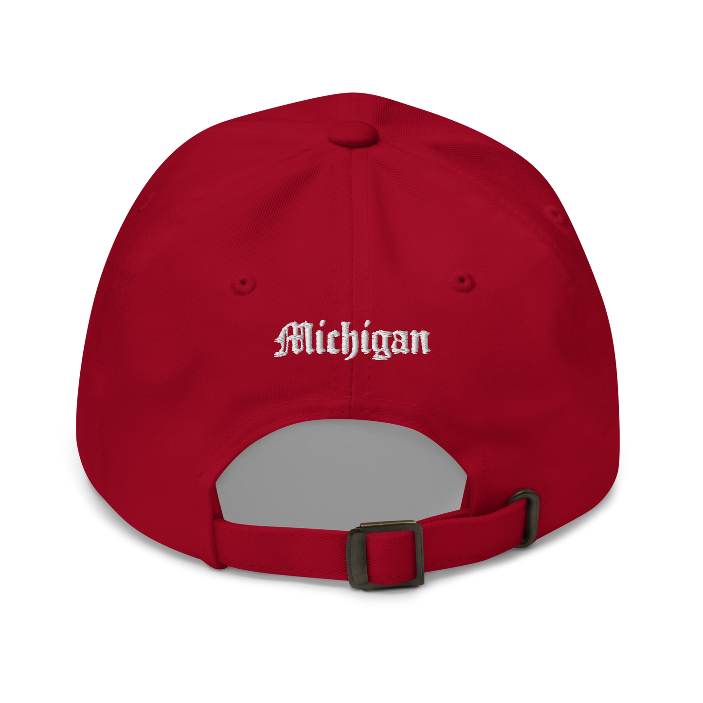 Old English 'M' Dad Hat (w 'Michigan' Back Design)