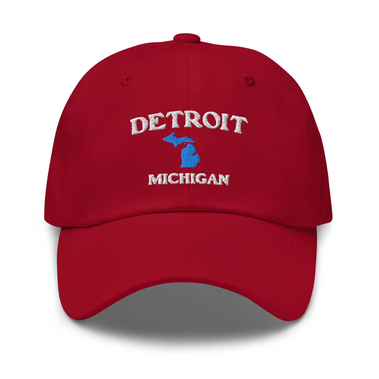 'Detroit Michigan' Dad Hat (w/ Michigan Outline)