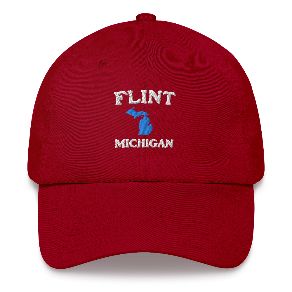 'Flint Michigan' Dad Hat (w/ Michigan Outline)