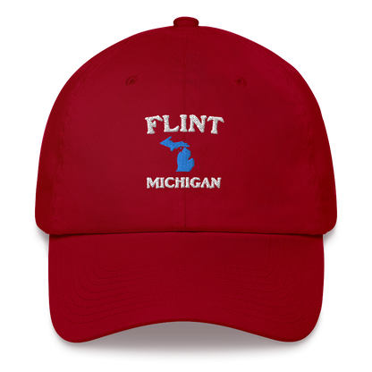 'Flint Michigan' Dad Hat (w/ Michigan Outline)