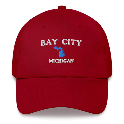 'Bay City Michigan' Dad Hat (w/ Michigan Outline)