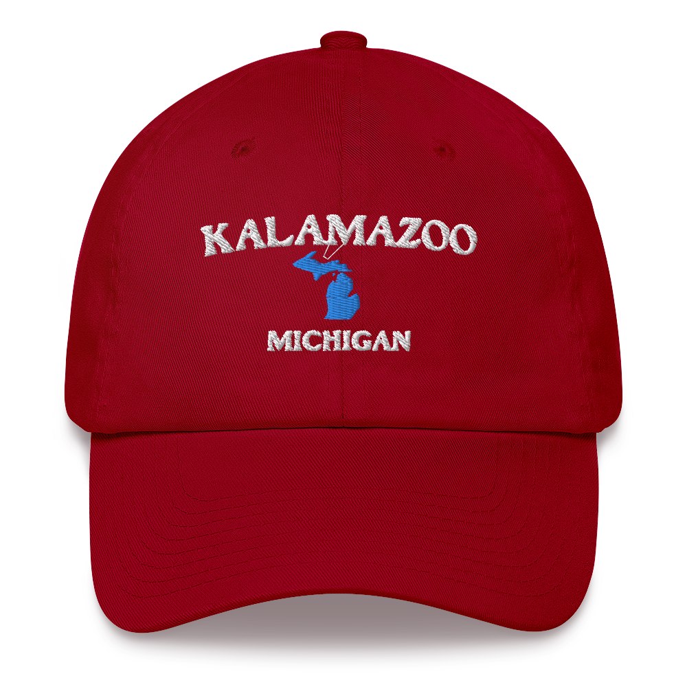 'Kalamazoo Michigan' Dad Hat (w/ Michigan Outline)