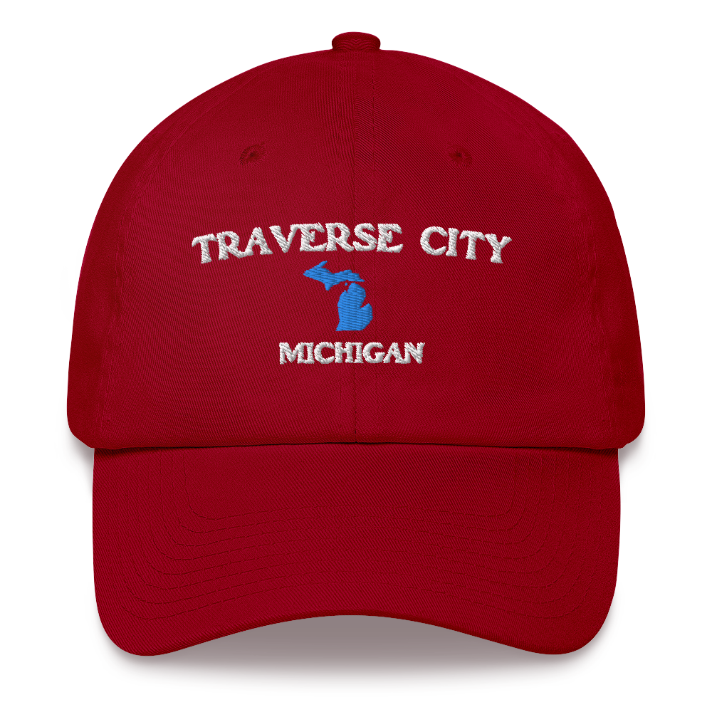 'Traverse City Michigan' Dad Hat (w/ Michigan Outline)