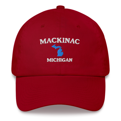 'Mackinac Michigan' Dad Hat (w/ Michigan Outline)