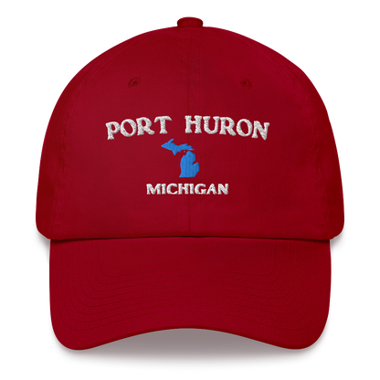 'Port Huron Michigan' Dad Hat (w/ Michigan Outline)