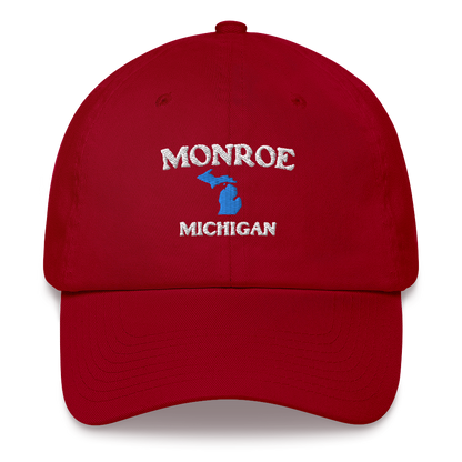 'Monroe Michigan' Dad Hat (w/ Michigan Outline)