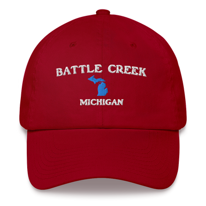 'Battle Creek Michigan' Dad Hat (w/ Michigan Outline)