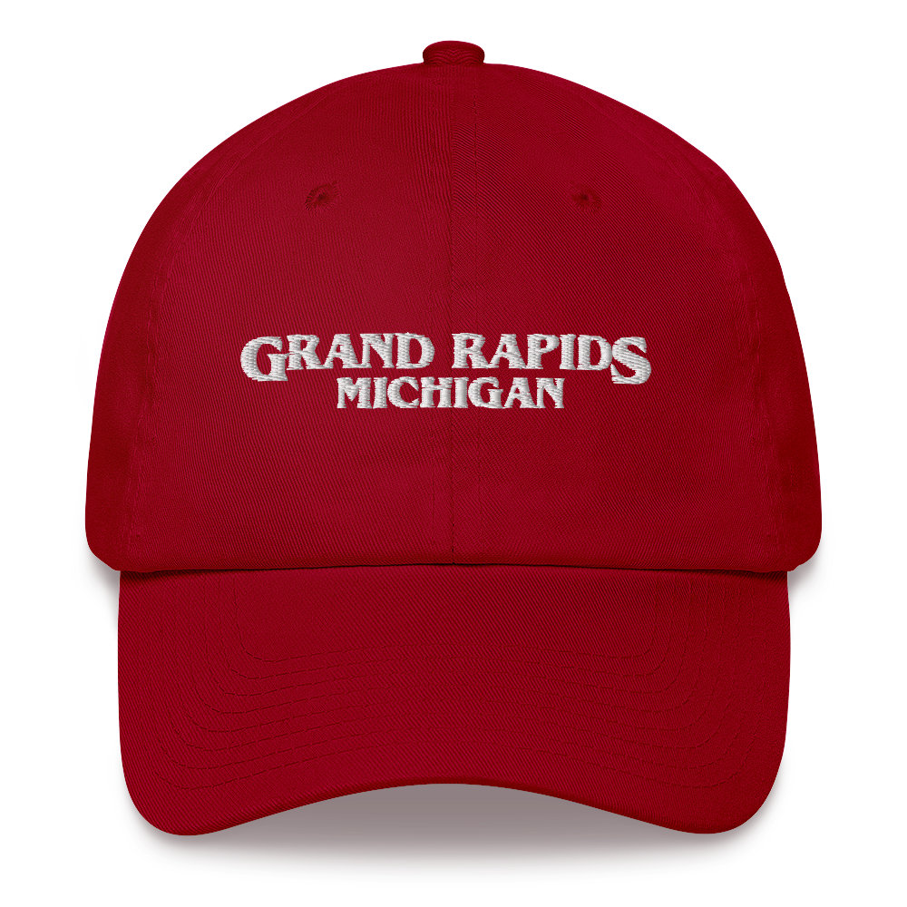 'Grand Rapids Michigan' Dad Hat (1980s Drama Parody)