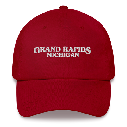 'Grand Rapids Michigan' Dad Hat (1980s Drama Parody)