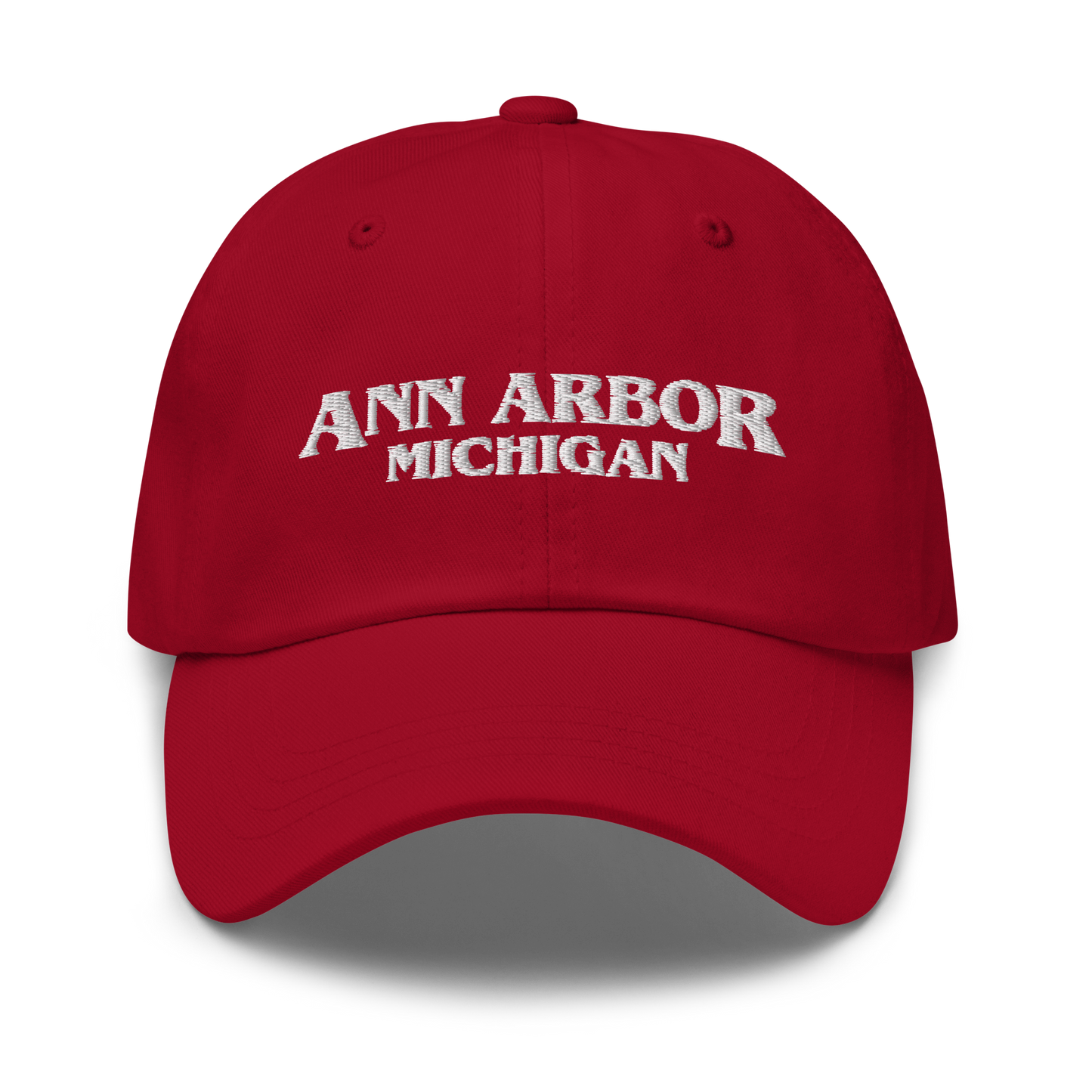 'Ann Arbor Michigan' Dad Hat (1980s Drama Parody)