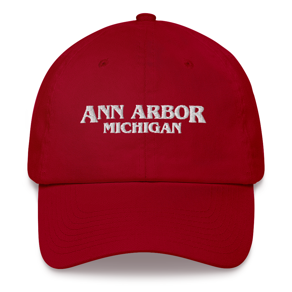 'Ann Arbor Michigan' Dad Hat (1980s Drama Parody)