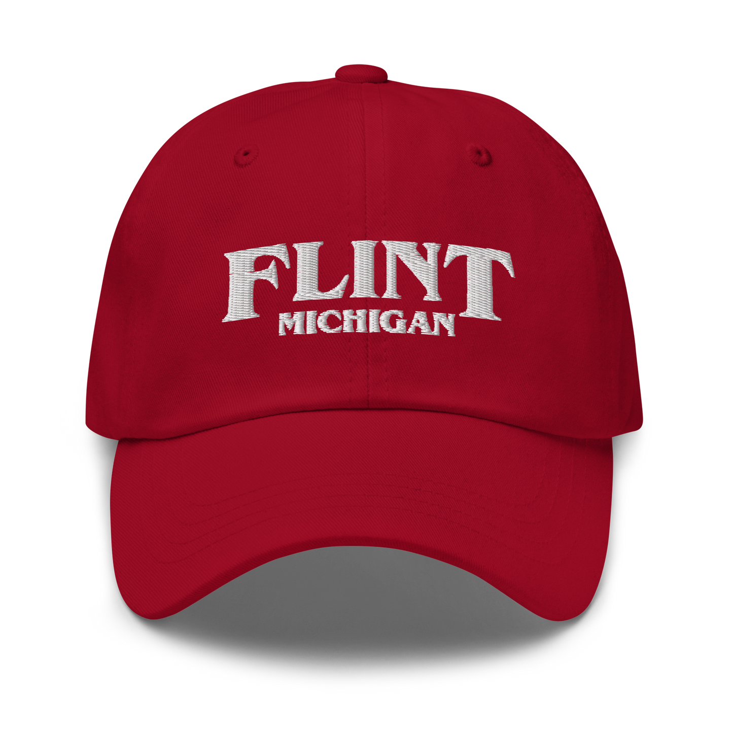 'Flint Michigan' Dad Hat (1980s Drama Parody)