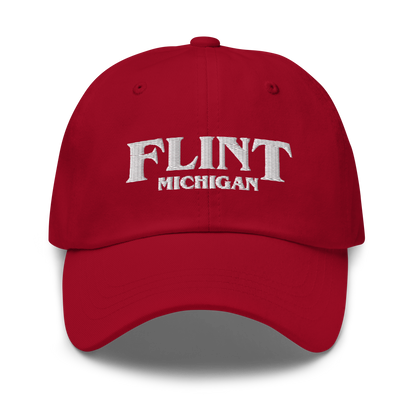 'Flint Michigan' Dad Hat (1980s Drama Parody)