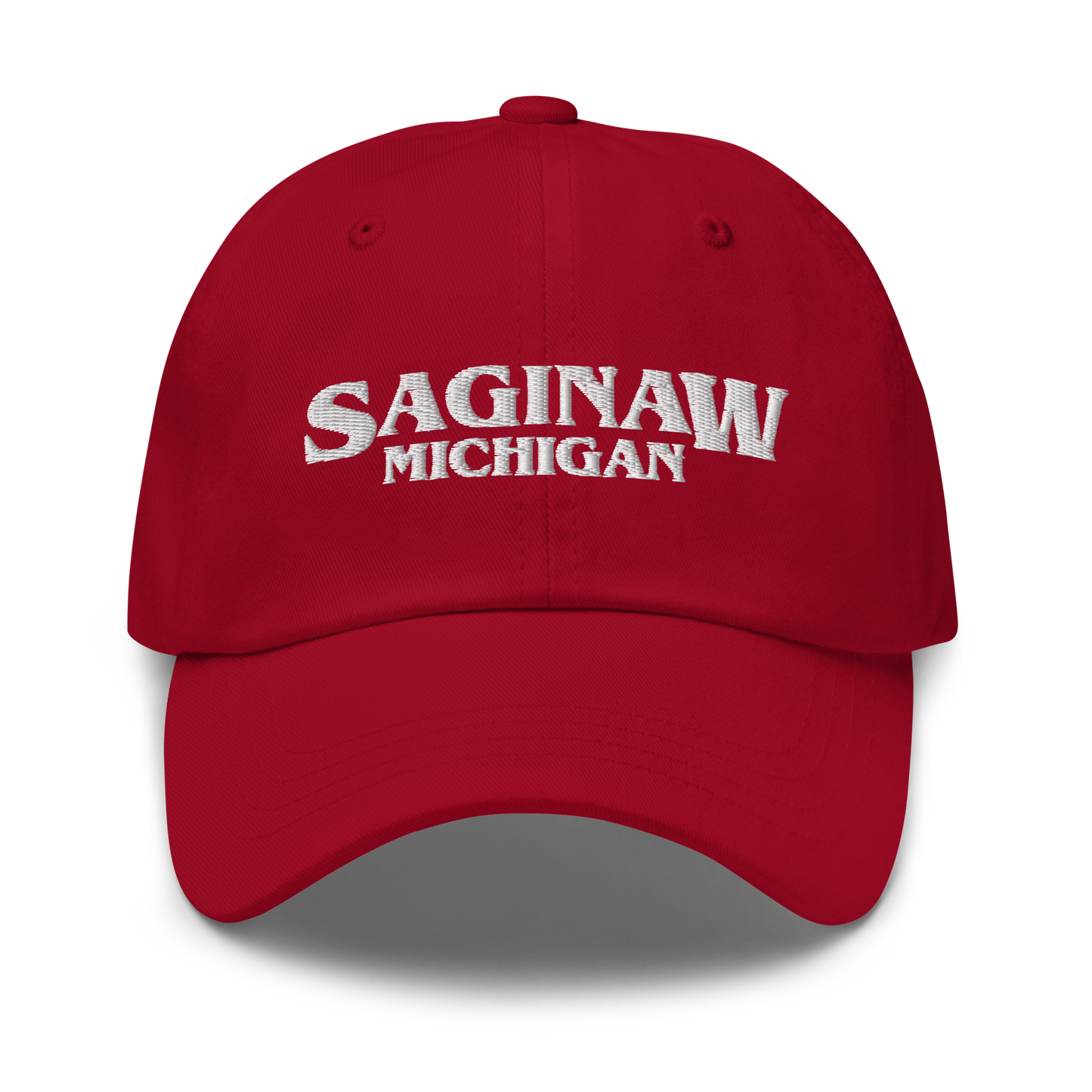 'Saginaw Michigan' Dad Hat (1980s Drama Parody)