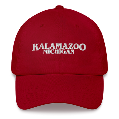 'Kalamazoo Michigan' Dad Hat (1980s Drama Parody)