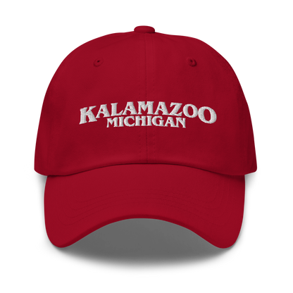 'Kalamazoo Michigan' Dad Hat (1980s Drama Parody)