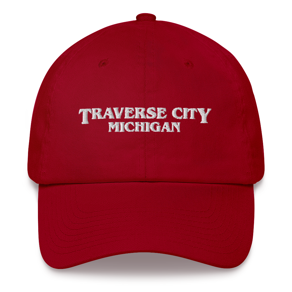 'Traverse City Michigan' Dad Hat (1980s Drama Parody)