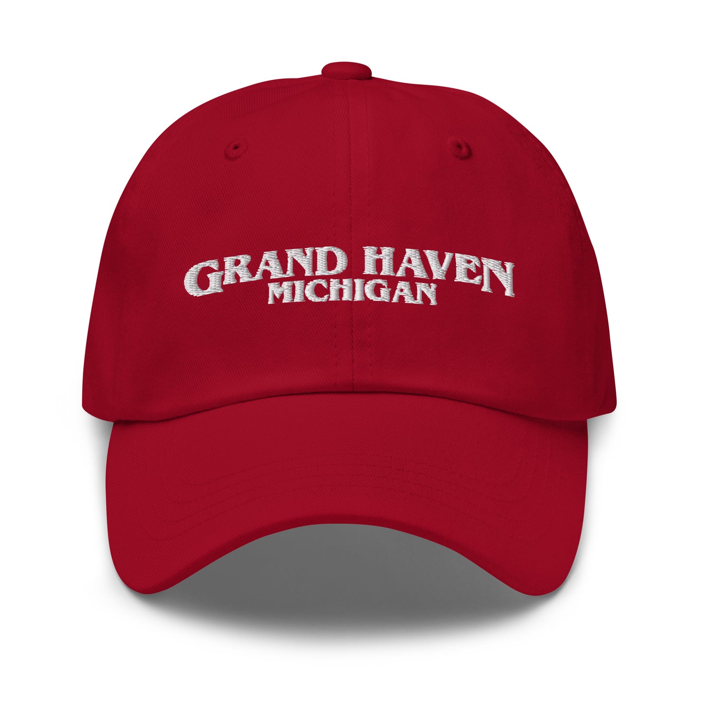 'Grand Haven Michigan' Dad Hat (1980s Drama Parody)