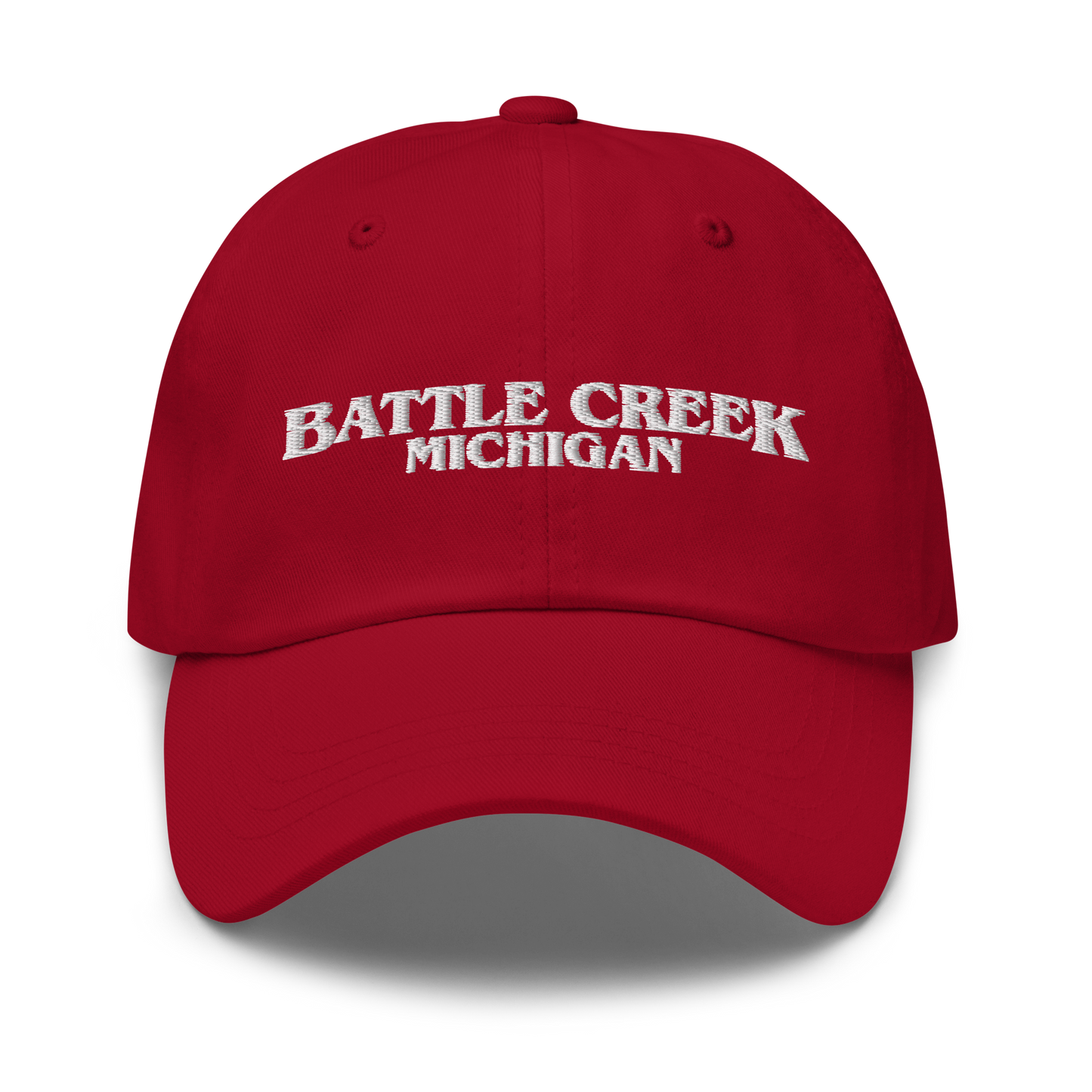 'Battle Creek Michigan' Dad Hat (1980s Drama Parody)