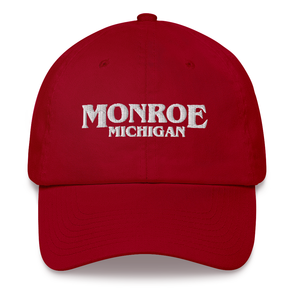 'Monroe Michigan' Dad Hat (1980s Drama Parody)