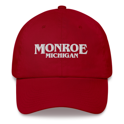 'Monroe Michigan' Dad Hat (1980s Drama Parody)