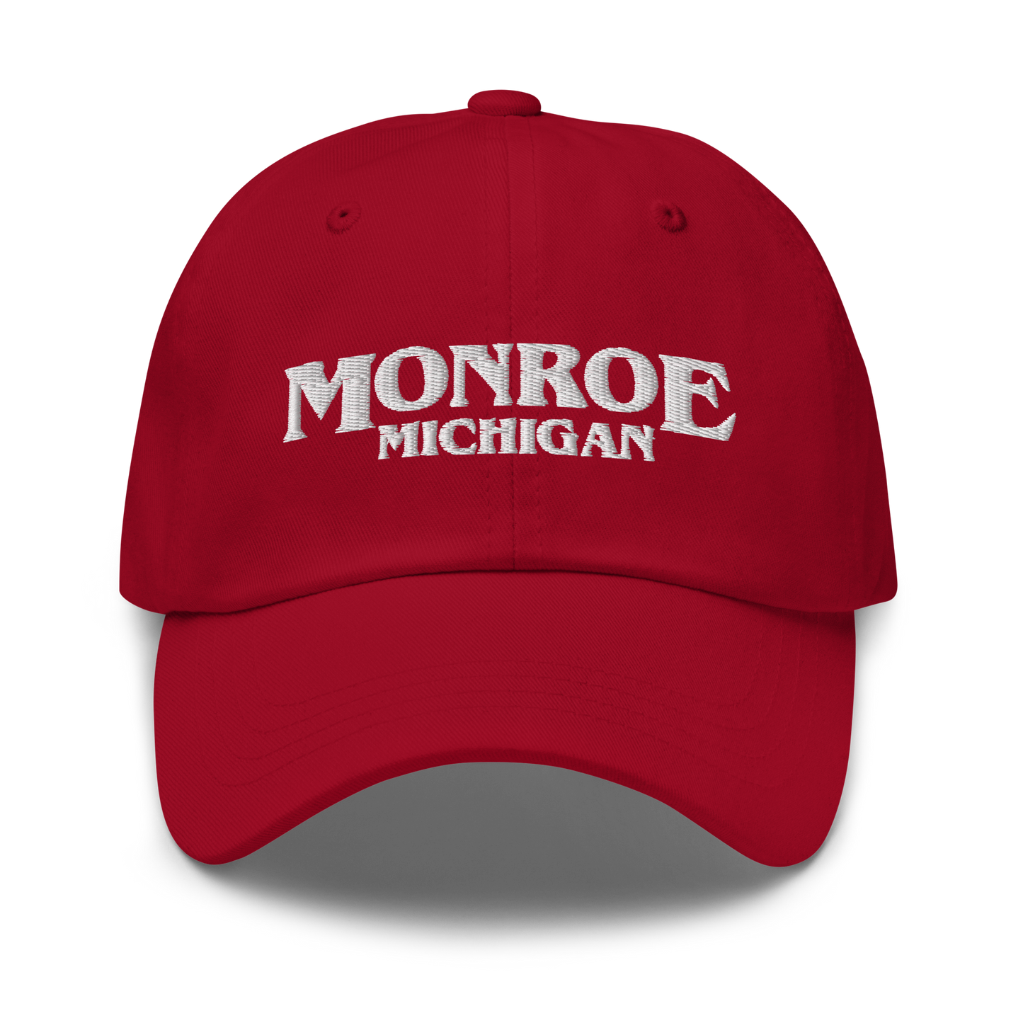 'Monroe Michigan' Dad Hat (1980s Drama Parody)