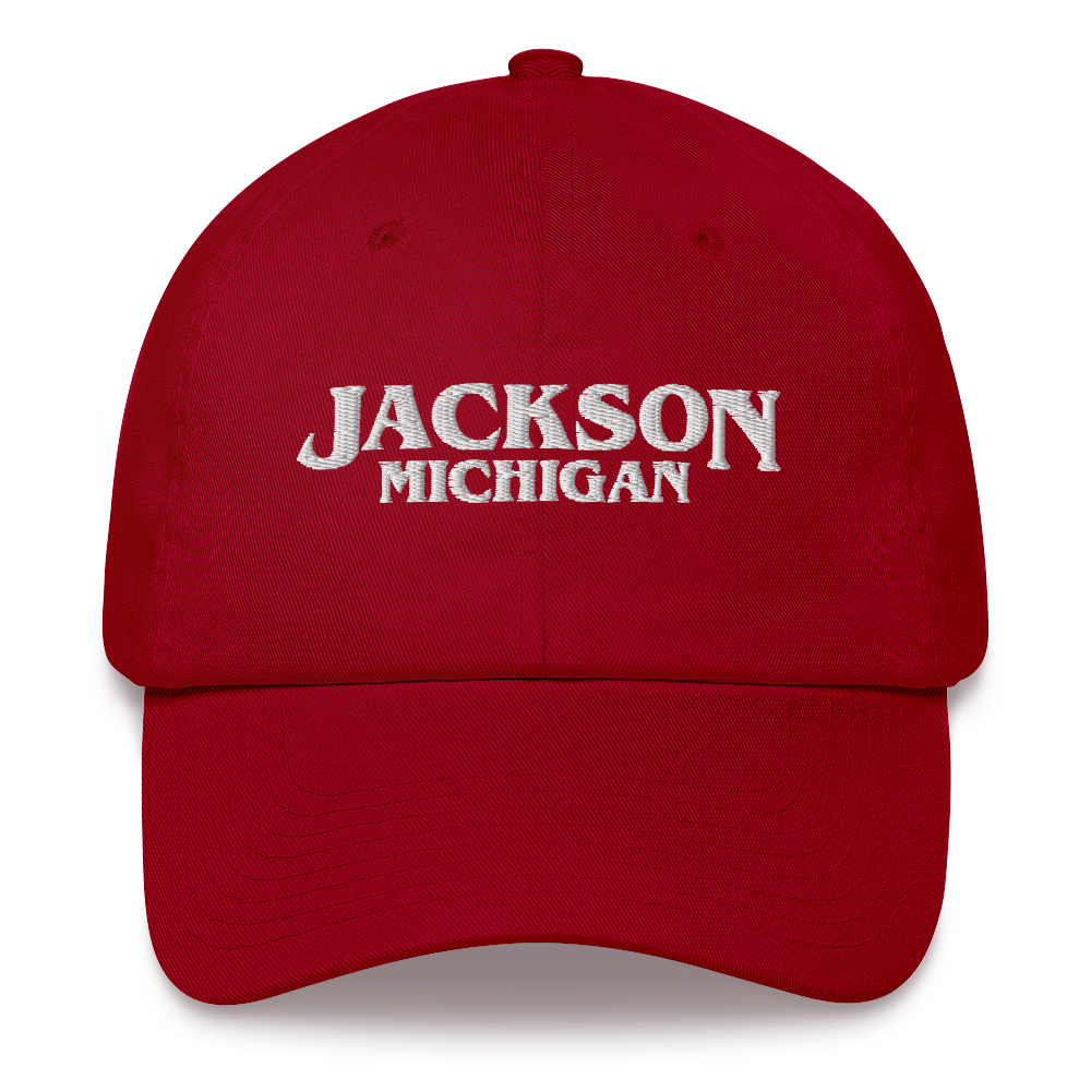 'Jackson Michigan' Dad Hat (1980s Drama Parody)