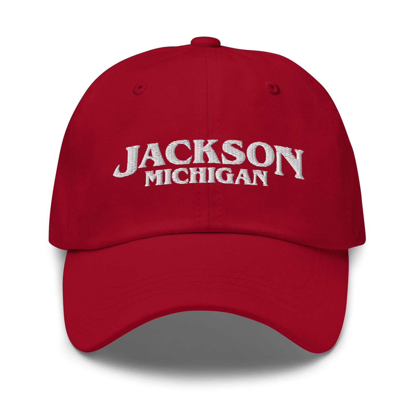 'Jackson Michigan' Dad Hat (1980s Drama Parody)