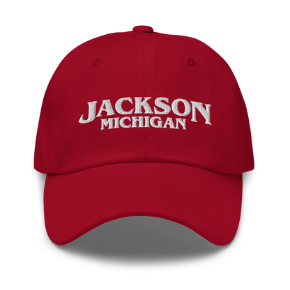 'Jackson Michigan' Dad Hat (1980s Drama Parody)