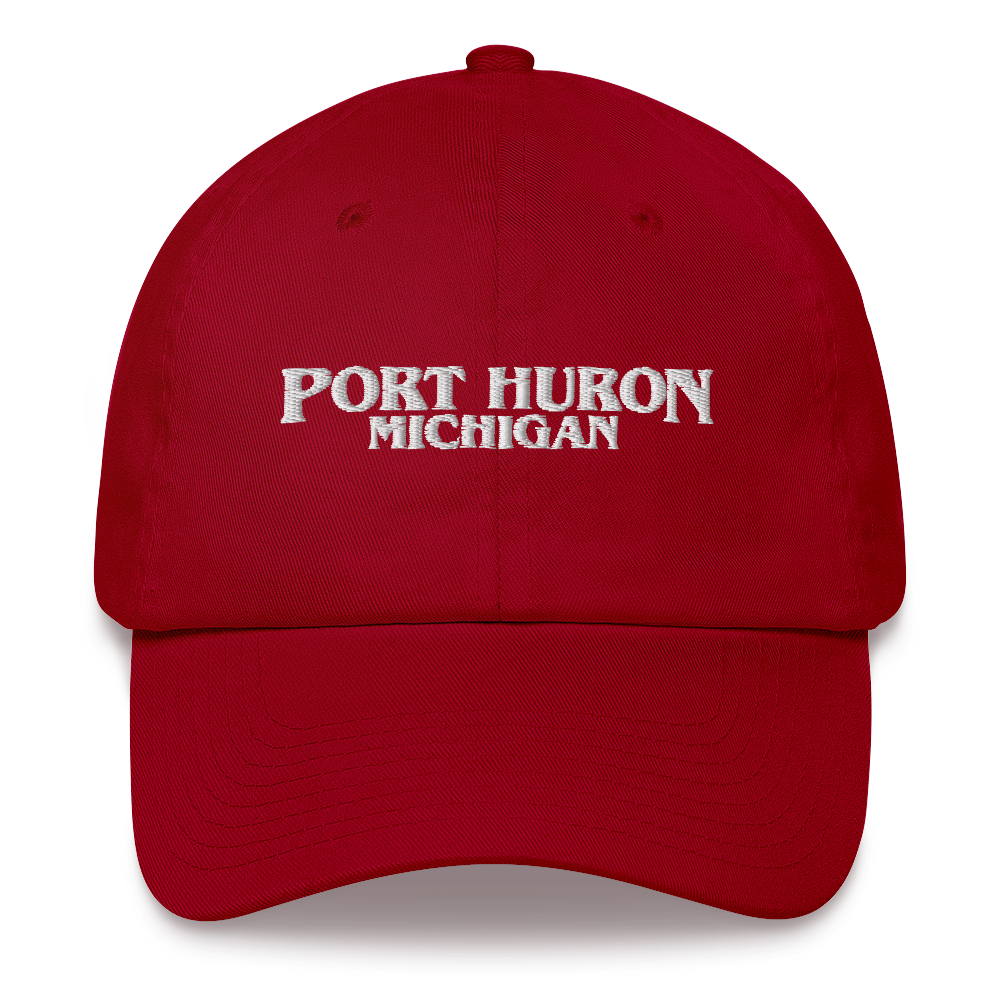 'Port Huron Michigan' Dad Hat (1980s Drama Parody)