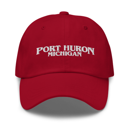 'Port Huron Michigan' Dad Hat (1980s Drama Parody)