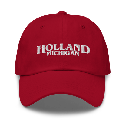 'Holland Michigan' Dad Hat (1980s Drama Parody)