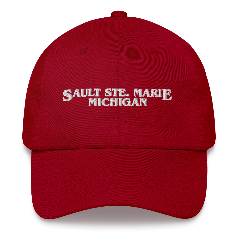 'Sault Ste. Marie Michigan' Dad Hat (1980s Drama Parody)