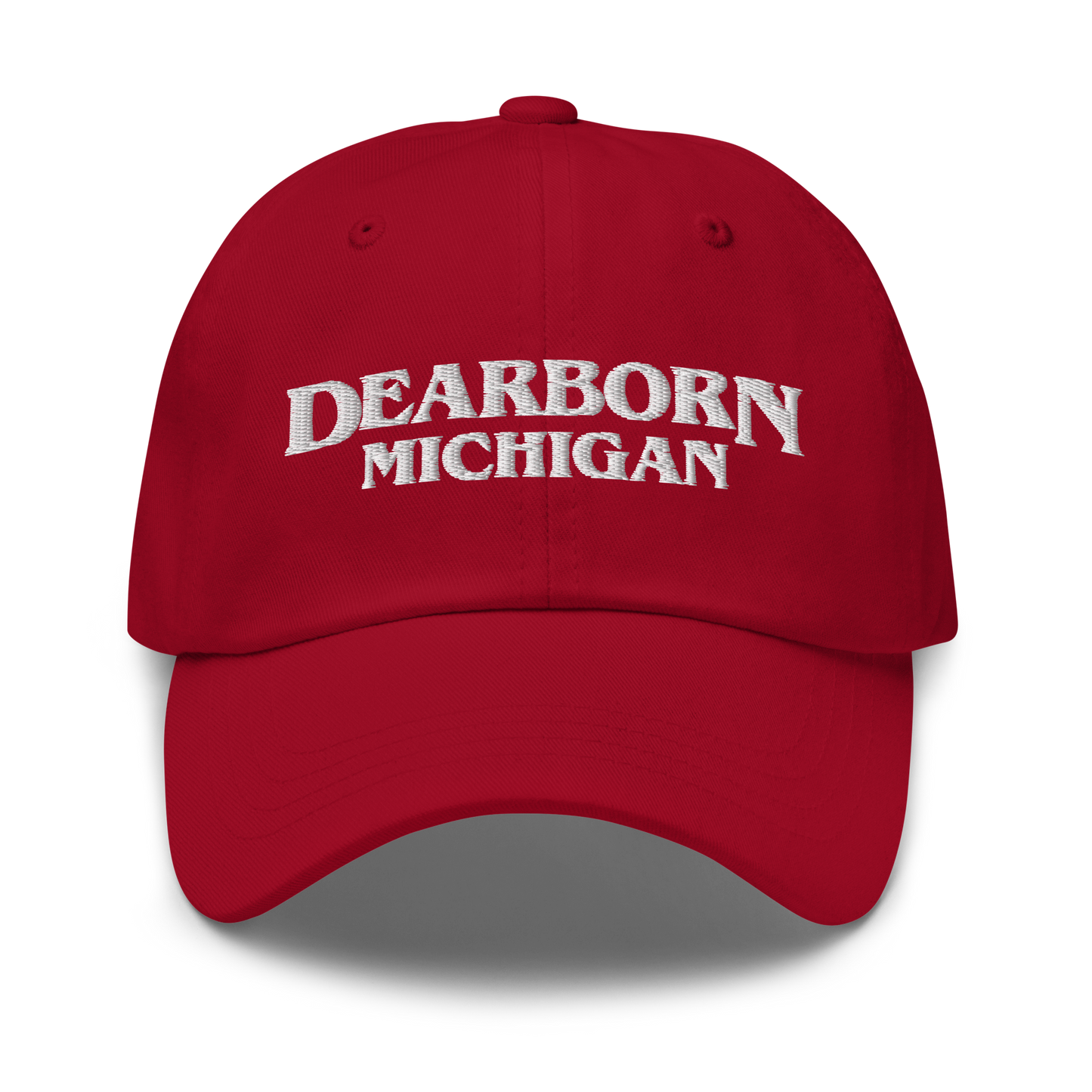 'Dearborn Michigan' Dad Hat (1980s Drama Parody)