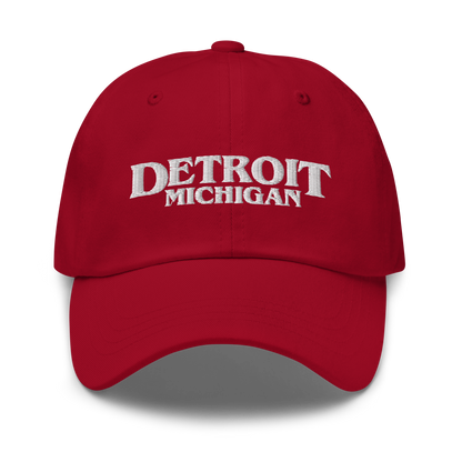 'Detroit Michigan' Dad Hat (1980s Drama Parody)