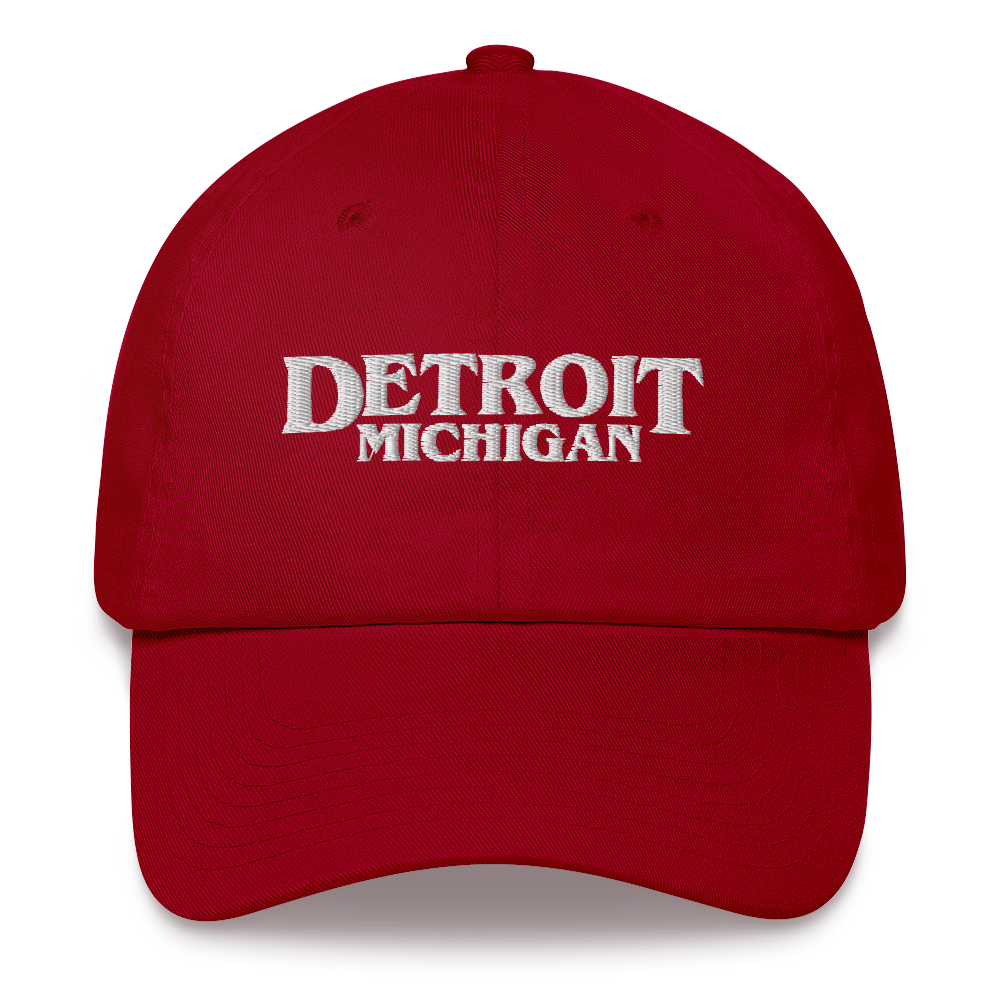 'Detroit Michigan' Dad Hat (1980s Drama Parody)